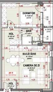 Apartment for sale 2 rooms, APCJ246638FLO-9