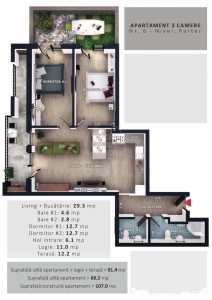 Appartement de vente 3 chambres, APCJ244980FLO-11