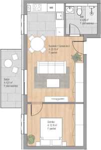 Appartement de vente 2 chambres, APCJ246779FLO-5