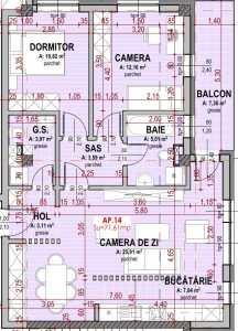 Appartement de vente 3 chambres, APCJ247102FLO-14