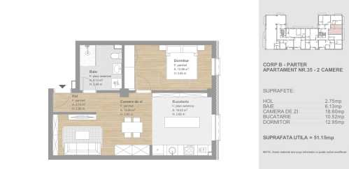 Appartement de vente 2 chambres, APCJ247252FLO-11