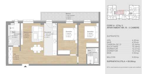 Appartement de vente 3 chambres, APCJ247233FLO-14
